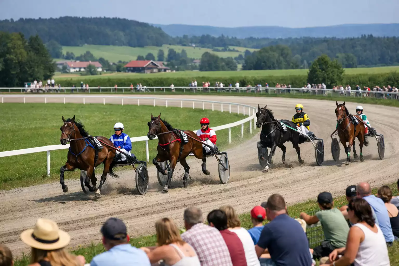Trabrennen auf der Rennbahn Frauenfeld-Allmend