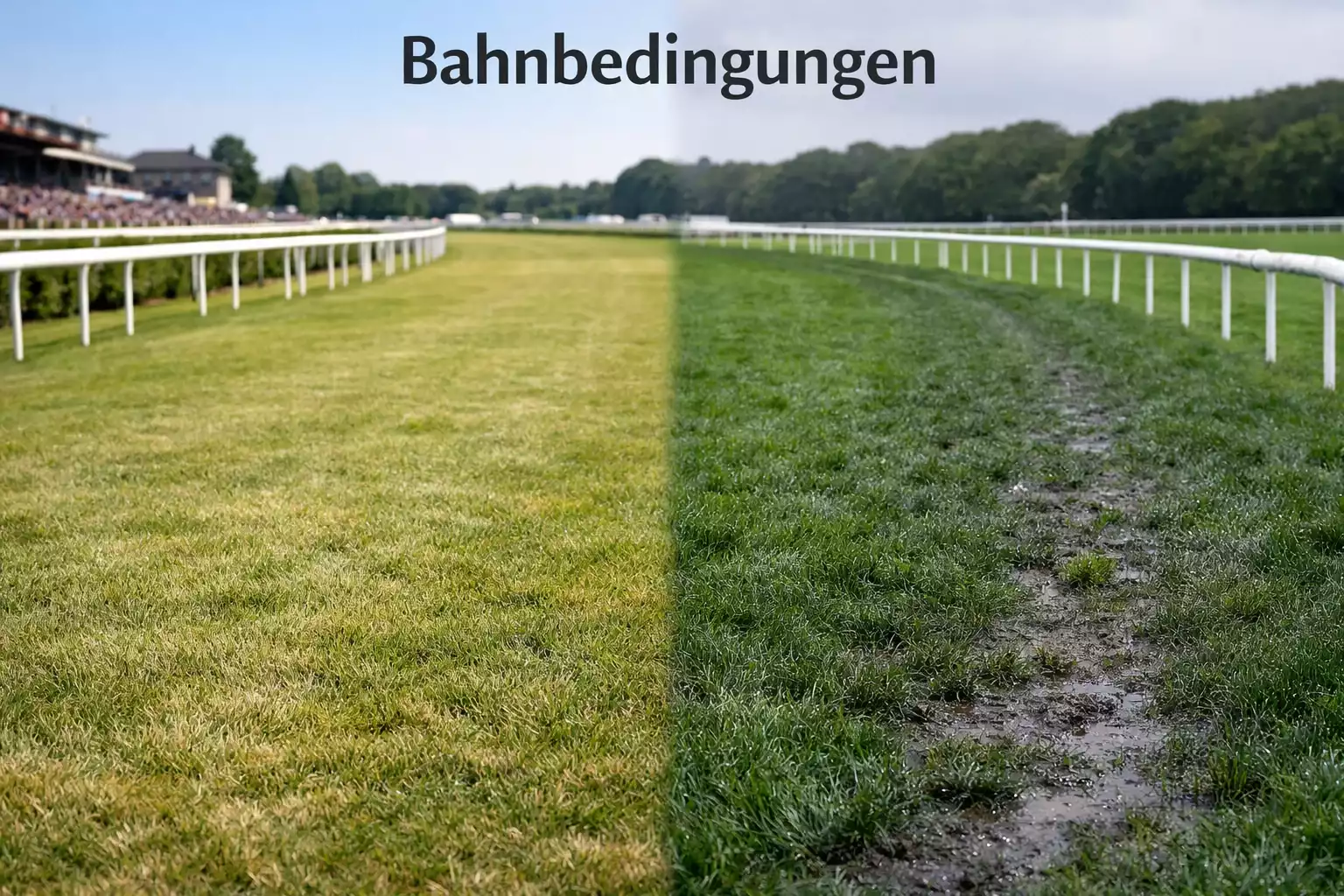 Bahnbedingungen für Pferdewetten – Wetter und Untergrund