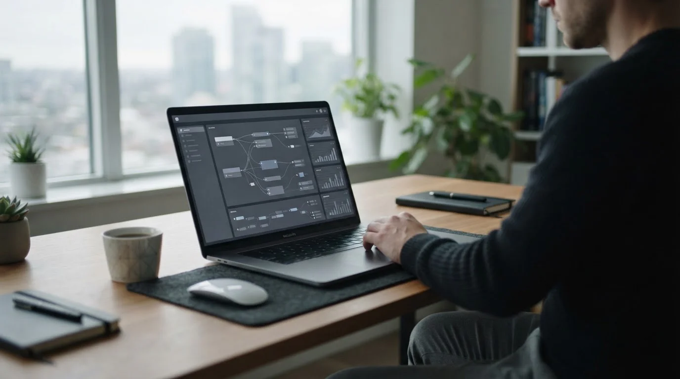 Laptop mit Banking-Schnittstelle für schnelle Sportwetten-Einzahlungen