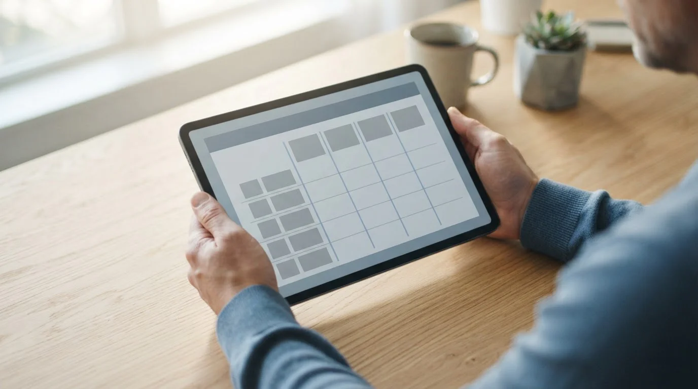 Vergleich verschiedener Wettanbieter auf dem Tablet